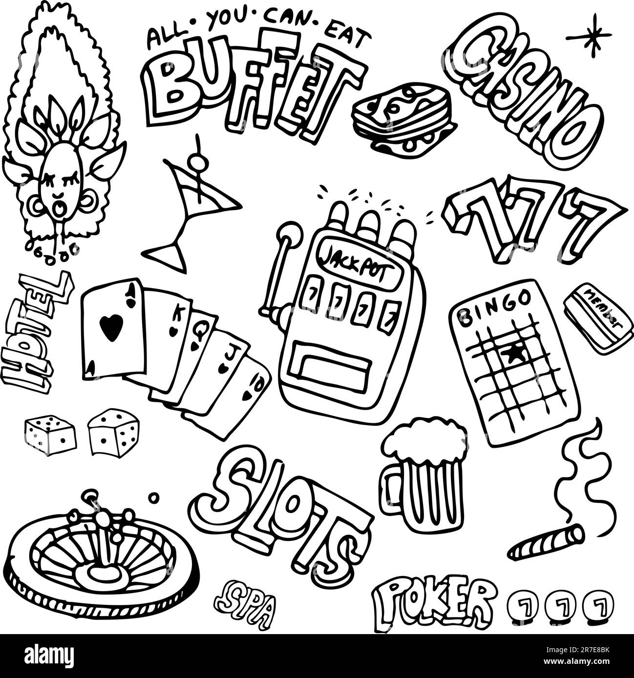 Straight as a die stock vector images alamy