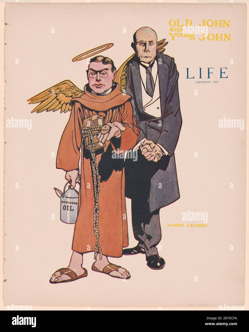 John D. Rockefeller and John D. Rockefeller, Jr. 1905 Stock Photo - Alamy
