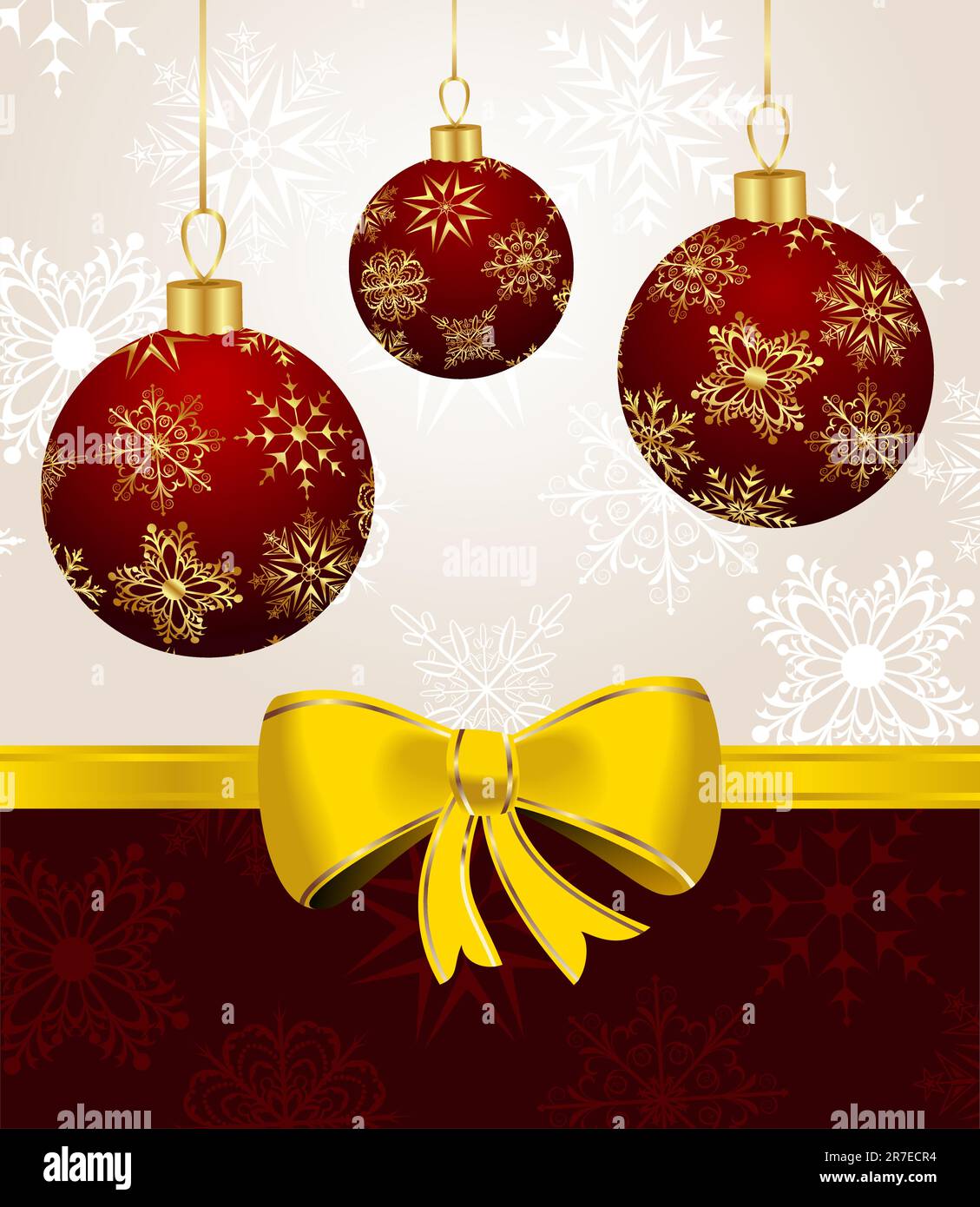 Illustration background with Christmas balls - vector Stock Vector ...