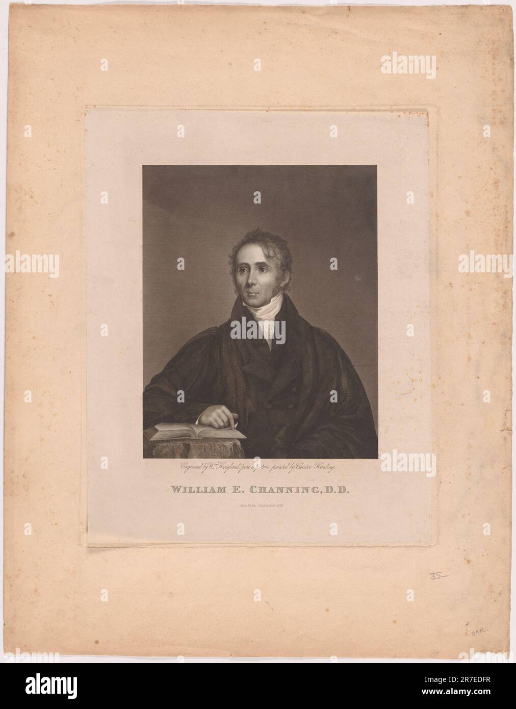 William Ellery Channing 1829 Stock Photo