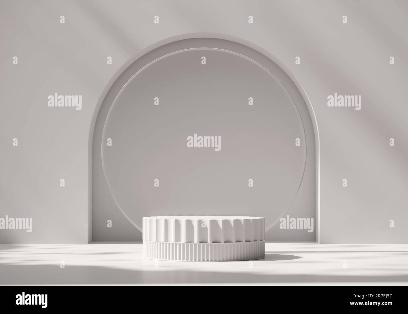 Abstract Minimal Modern White Podium Platform For Product Display ...