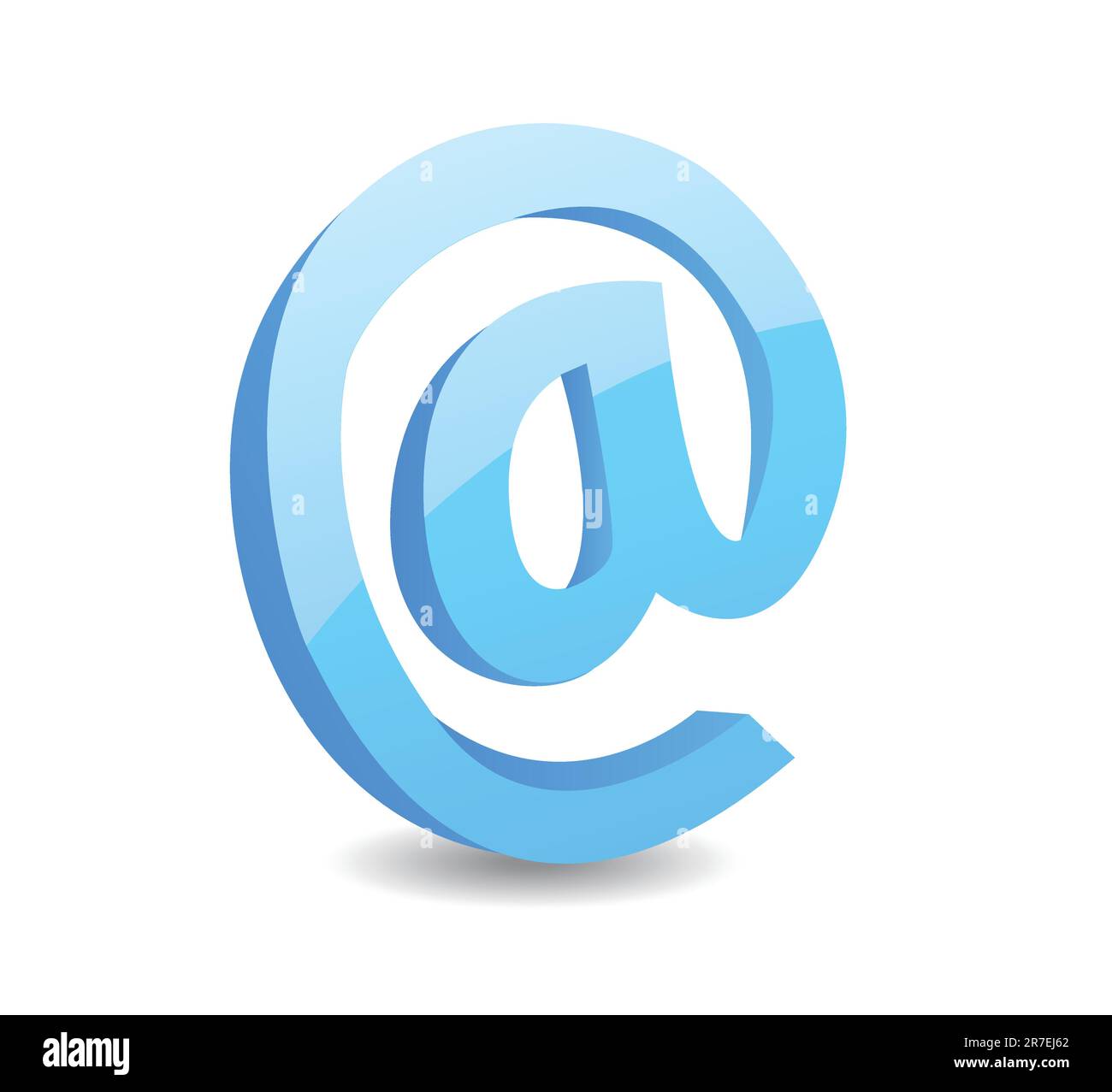 3d email sign vector illustration Stock Vector