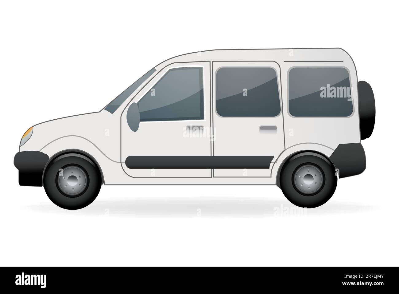 illustration of car on white background Stock Vector Image & Art - Alamy