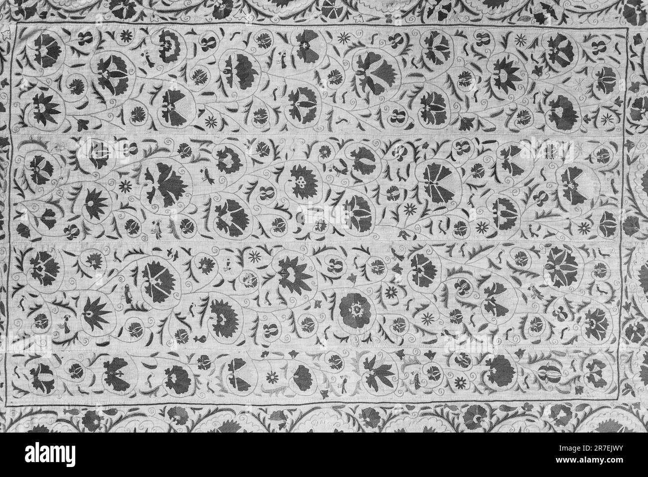 Colorful vintage surface with an old oriental pattern. The background