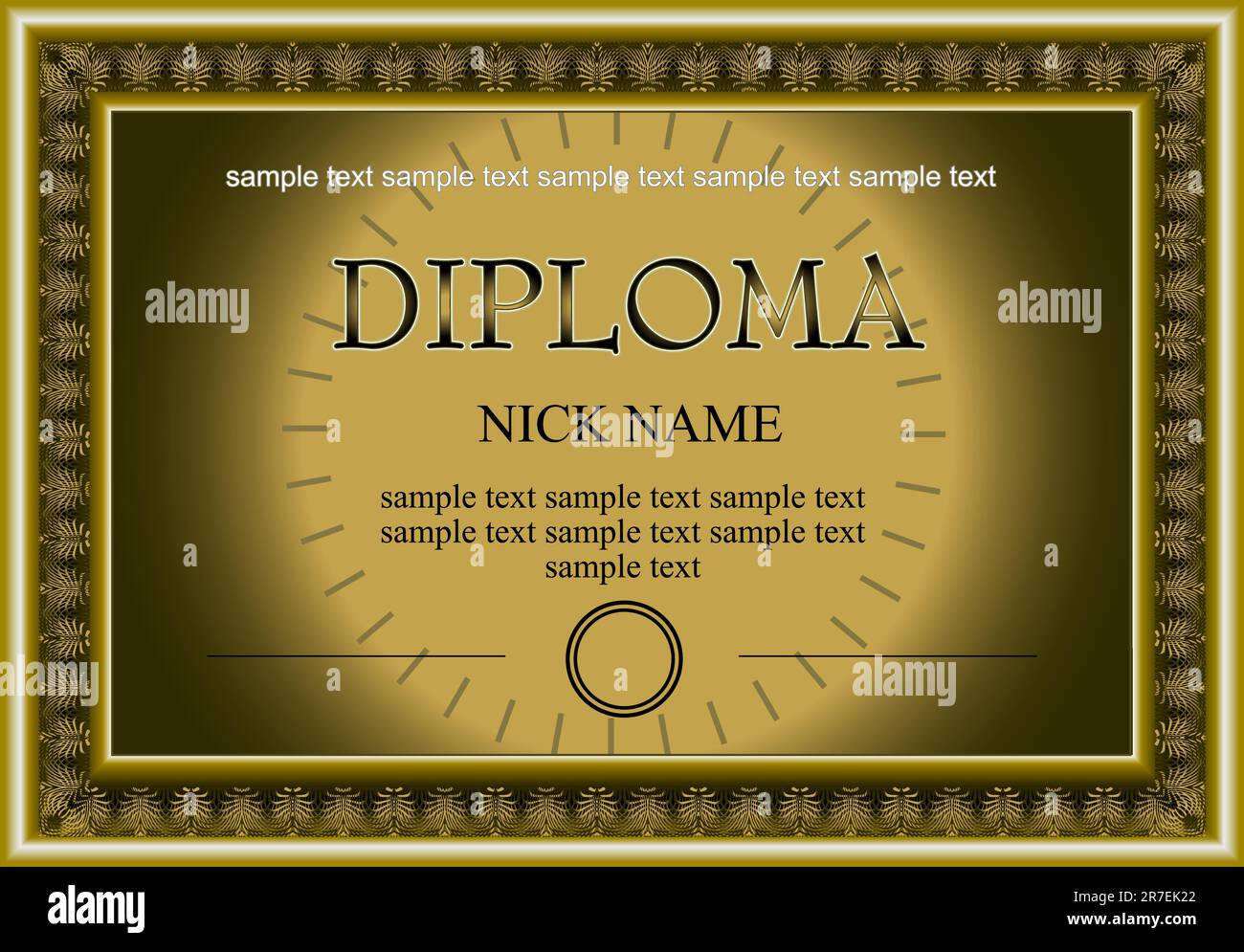 certificate, diploma for print Stock Vector Image & Art - Alamy