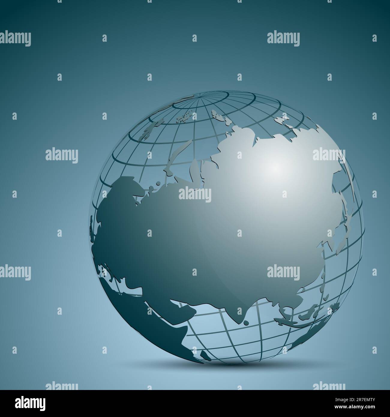 illustration of globe icon on white background Stock Vector Image & Art ...