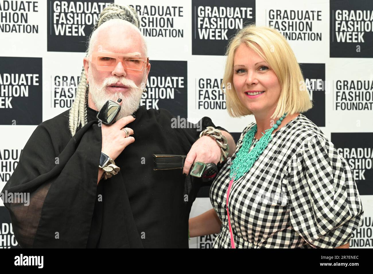 London, UK. June 14 2023. Sarah Brennand and Adrian Roberts judges of the GFW2023 Day 3 at Old Truman Brewery, London, United Kingdom. Credit: See Li/Picture Capital/Alamy Live News Stock Photo