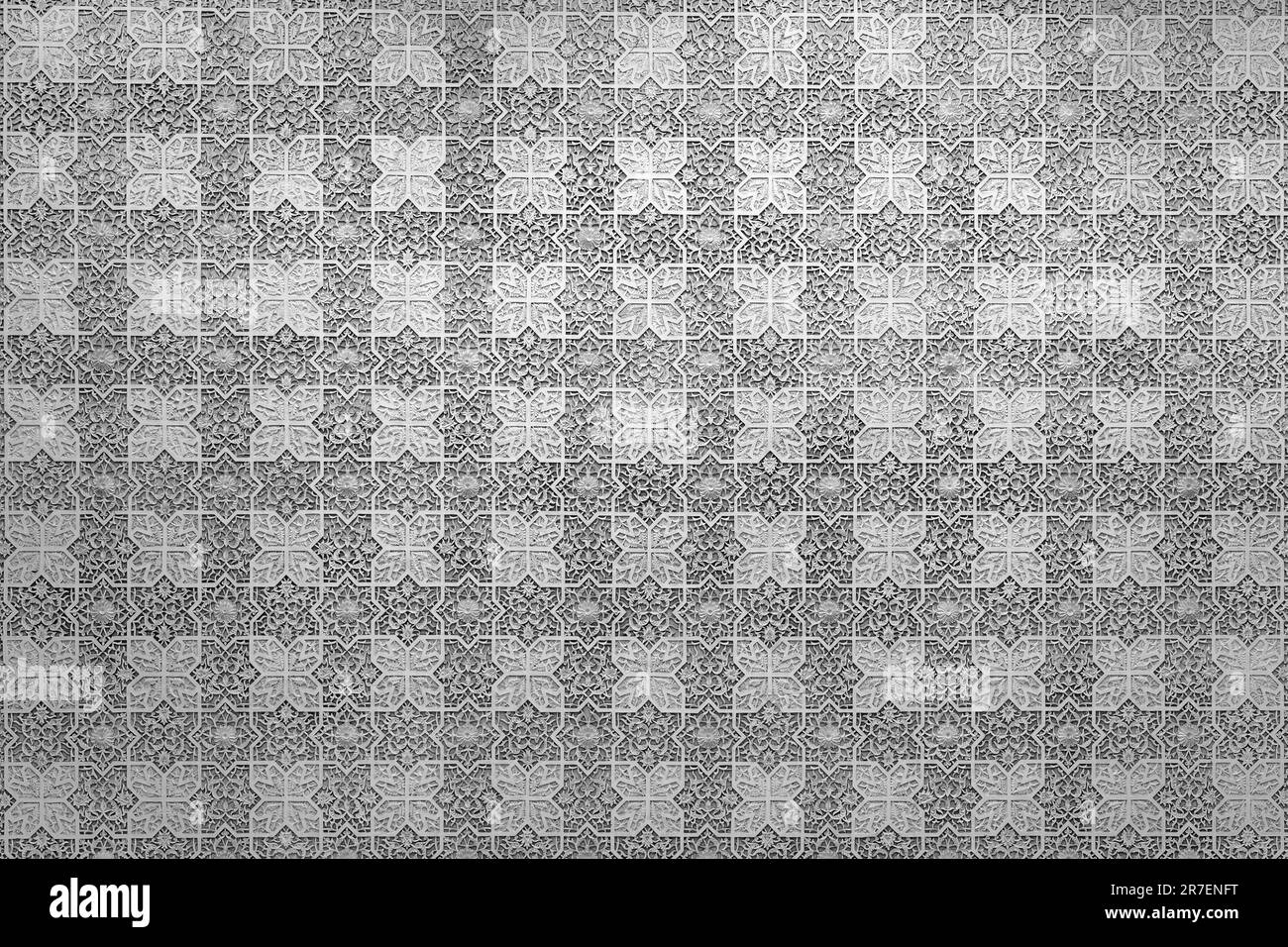 Colorful vintage surface with an old oriental pattern. The background