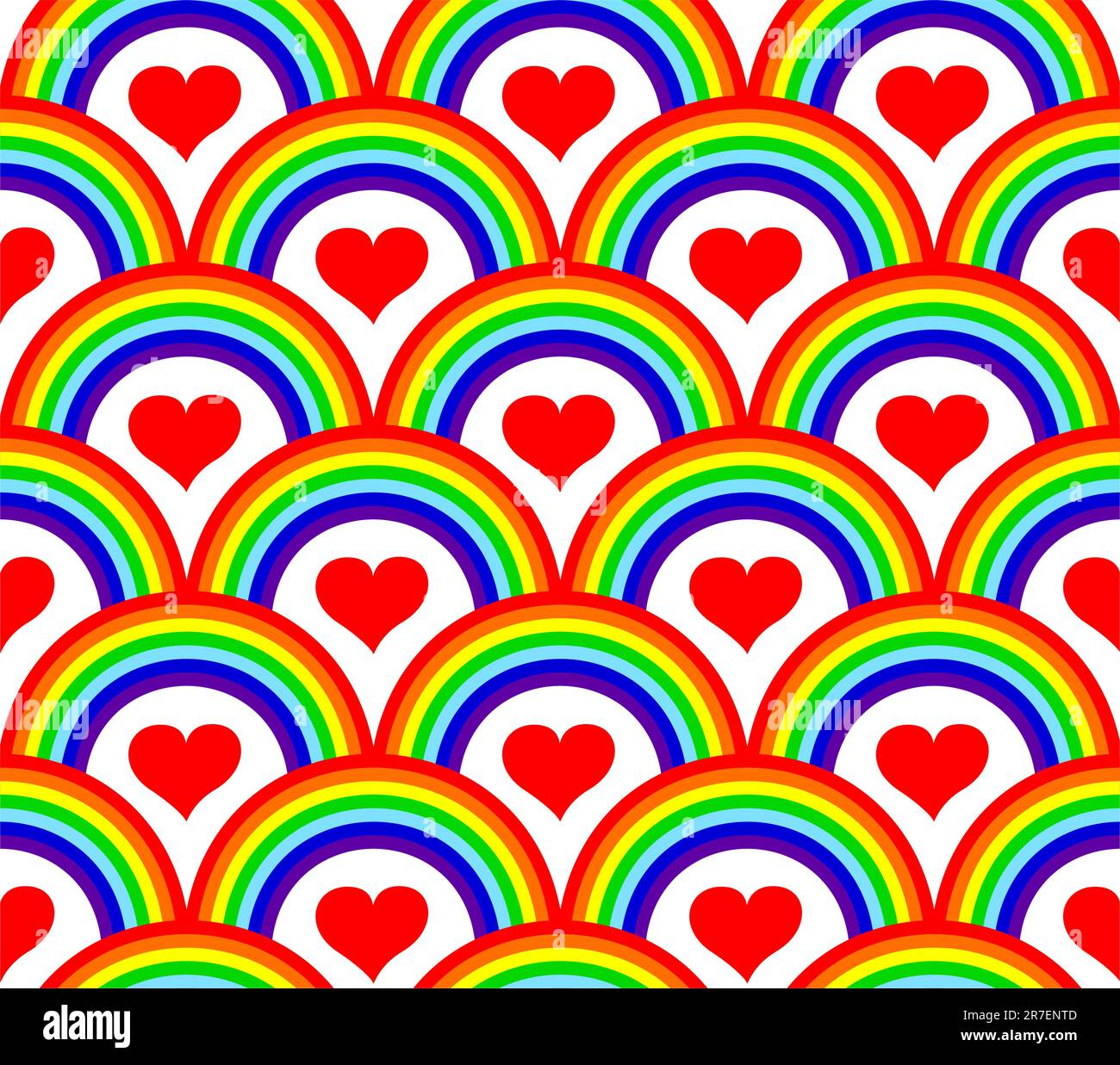 Seamless rainbow pattern hi-res stock photography and images - Alamy