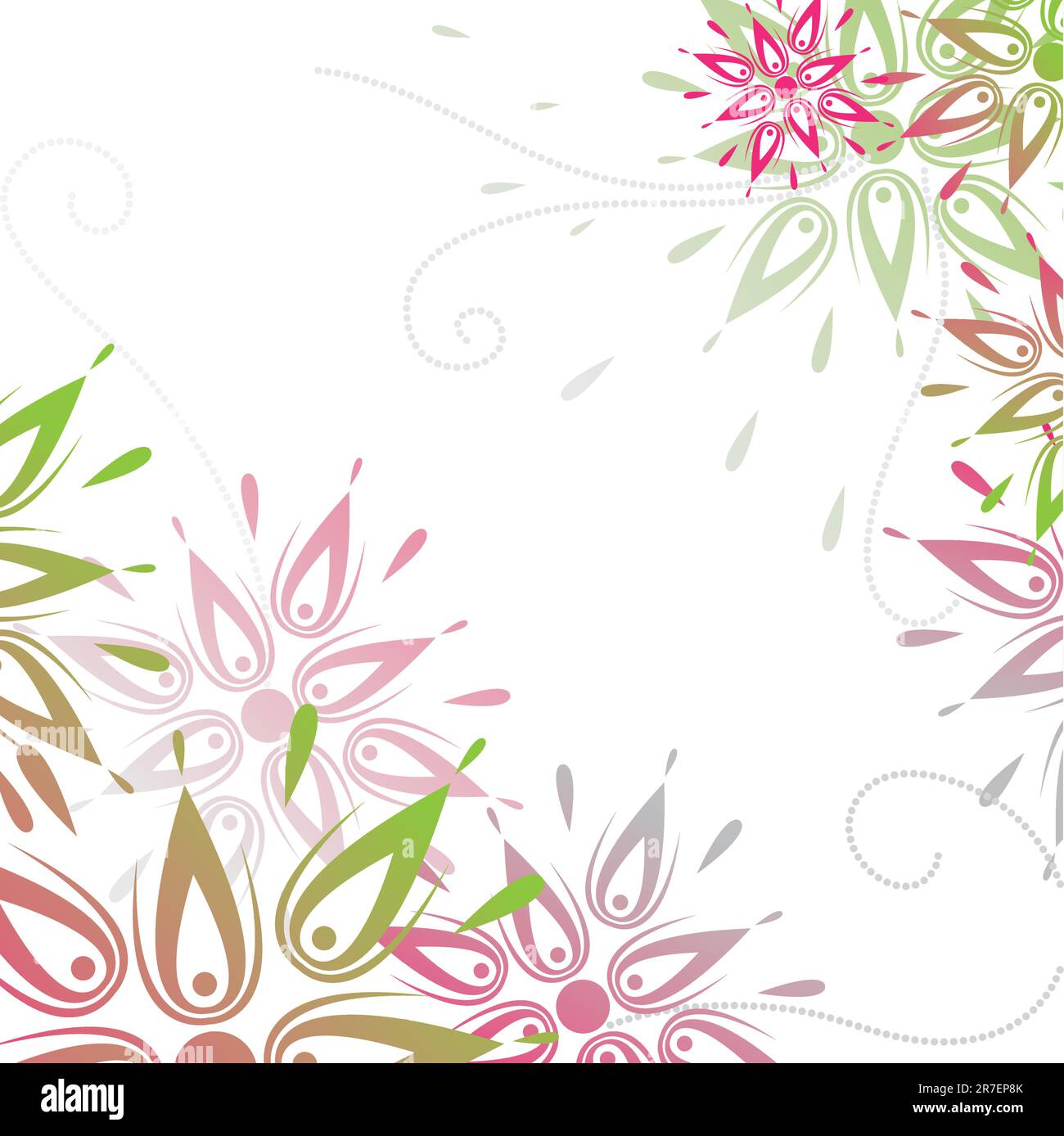 Colourful Spring flowers background. Vector illustration Stock Vector ...
