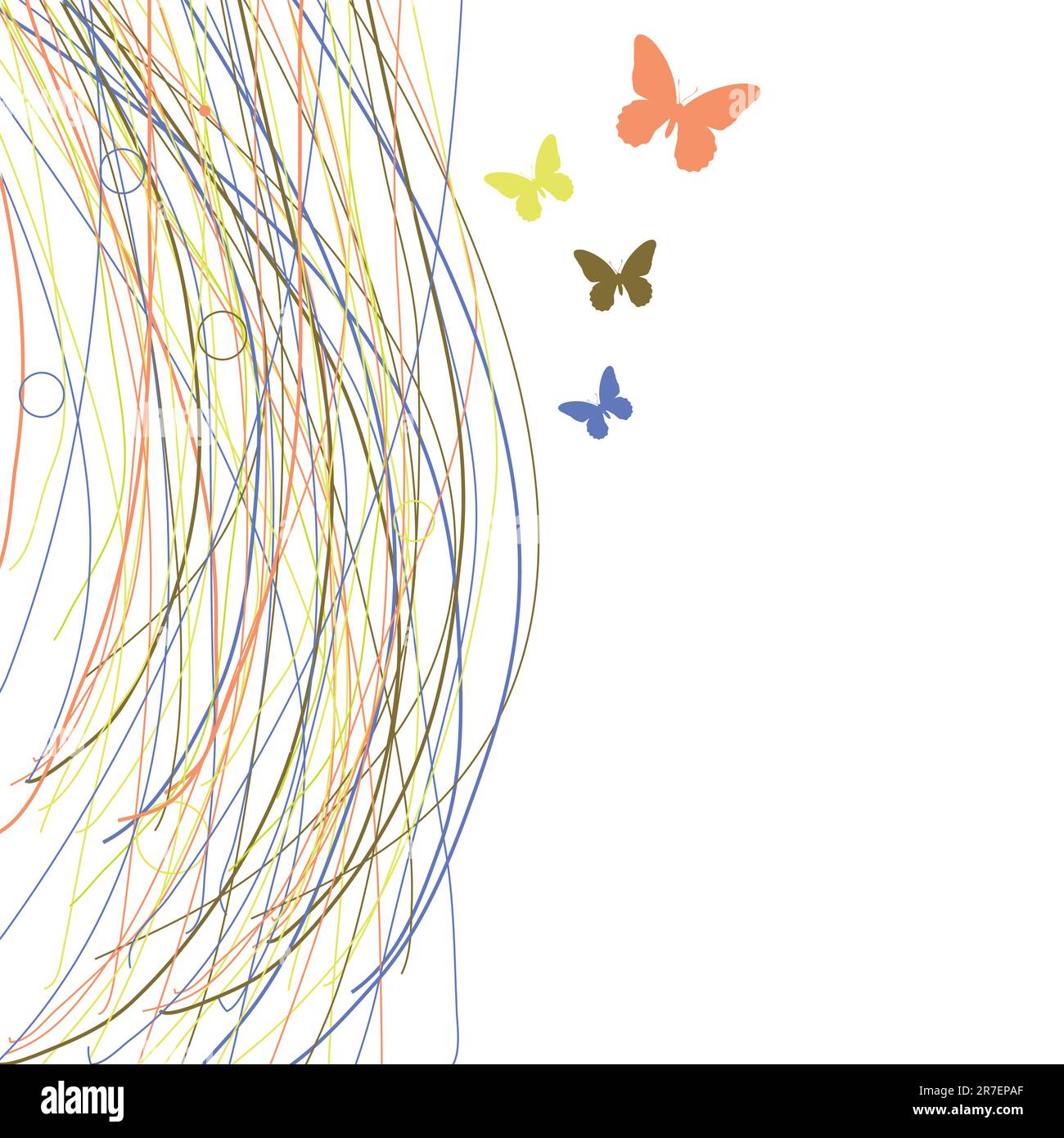 Abstract background with butterfly for you. Vector illustration Stock ...