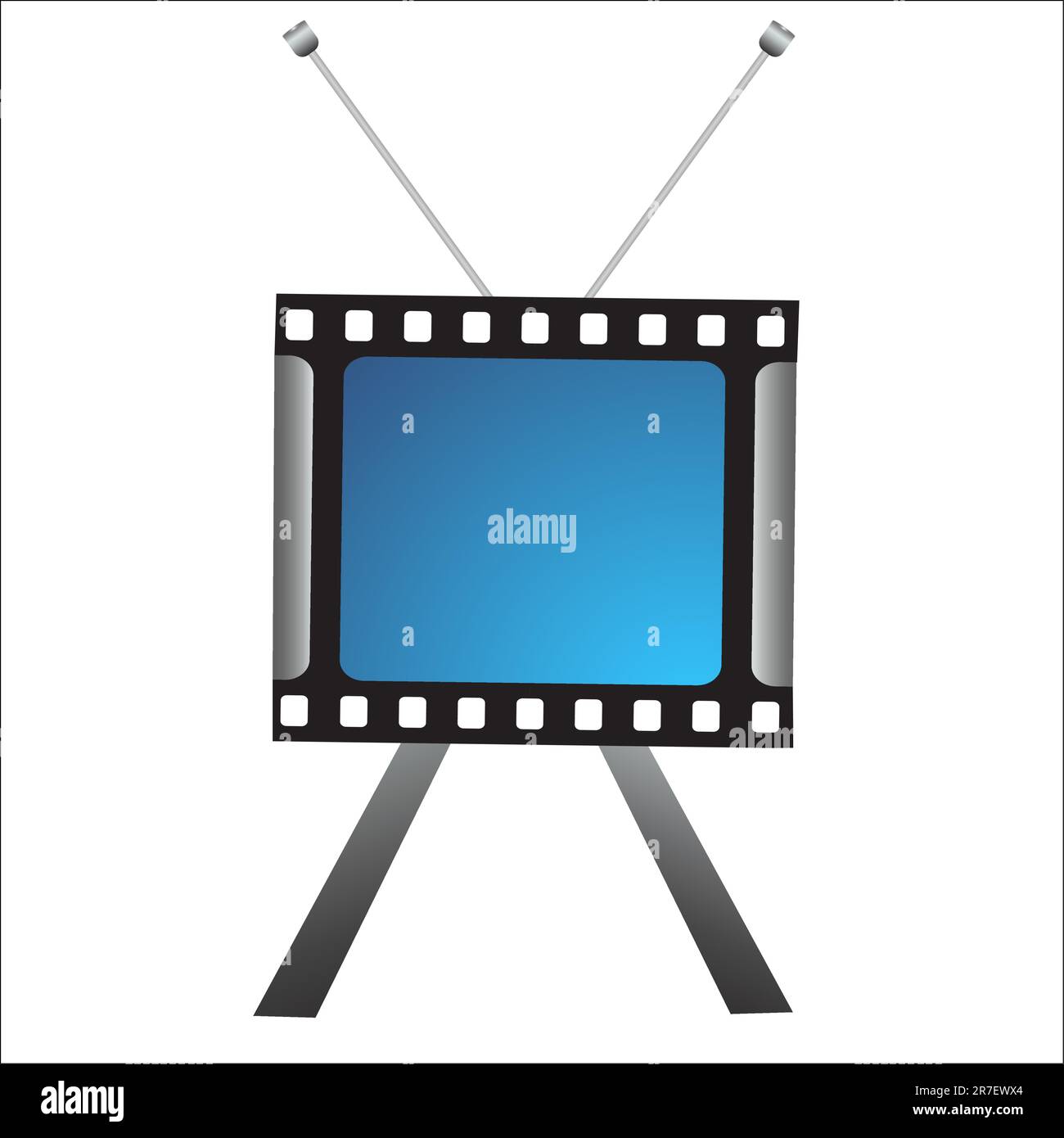 illustration of creative tv icon on white background Stock Vector Image ...
