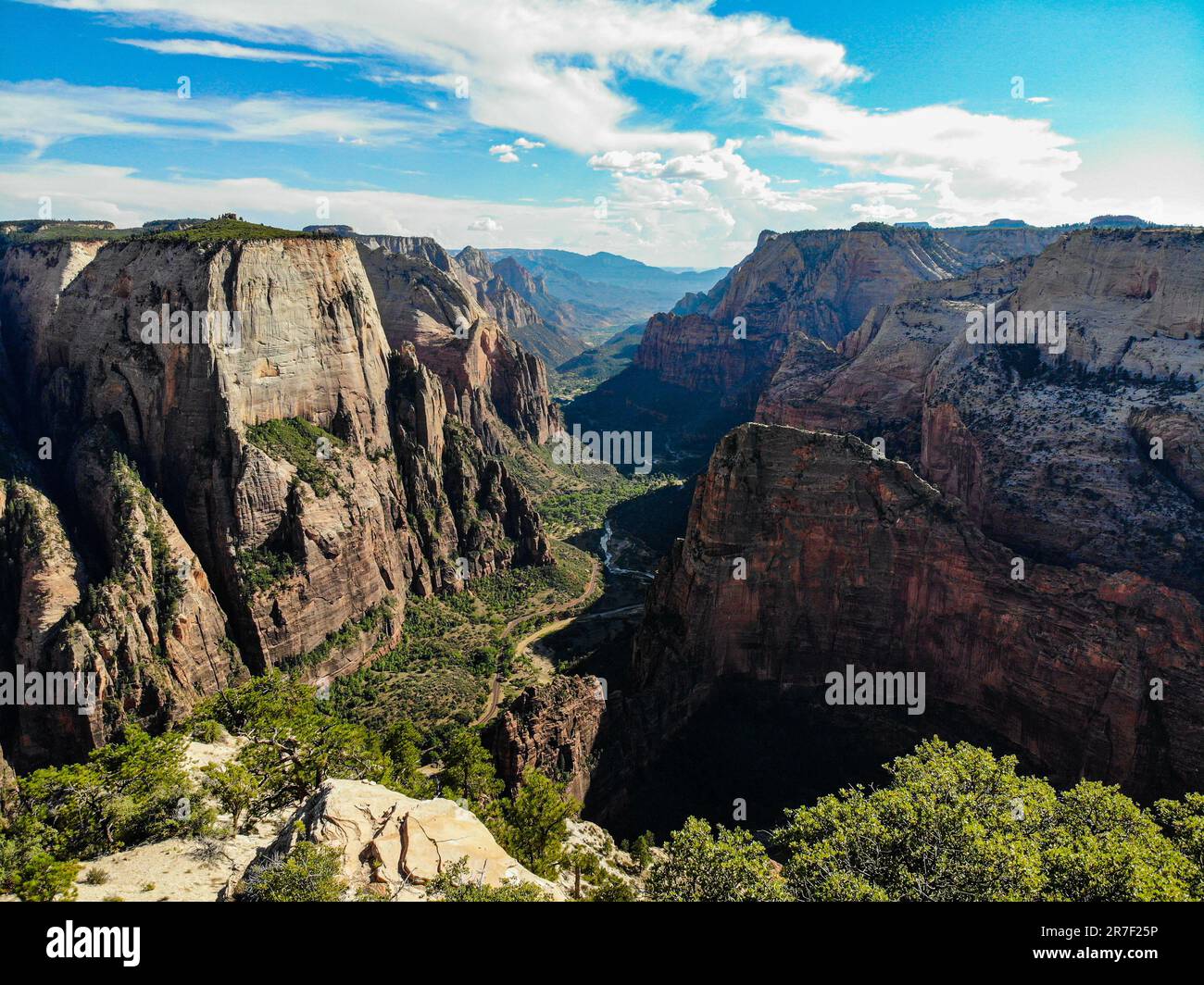 Zion national park drone hi-res stock photography and images - Alamy