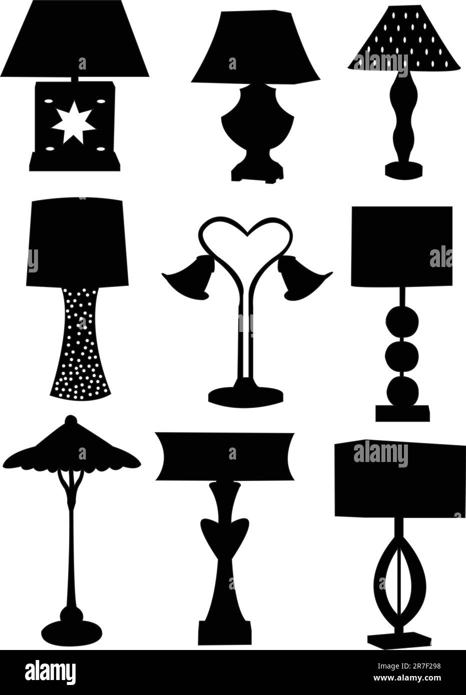 lamp silhouette vector Stock Vector Image & Art Alamy