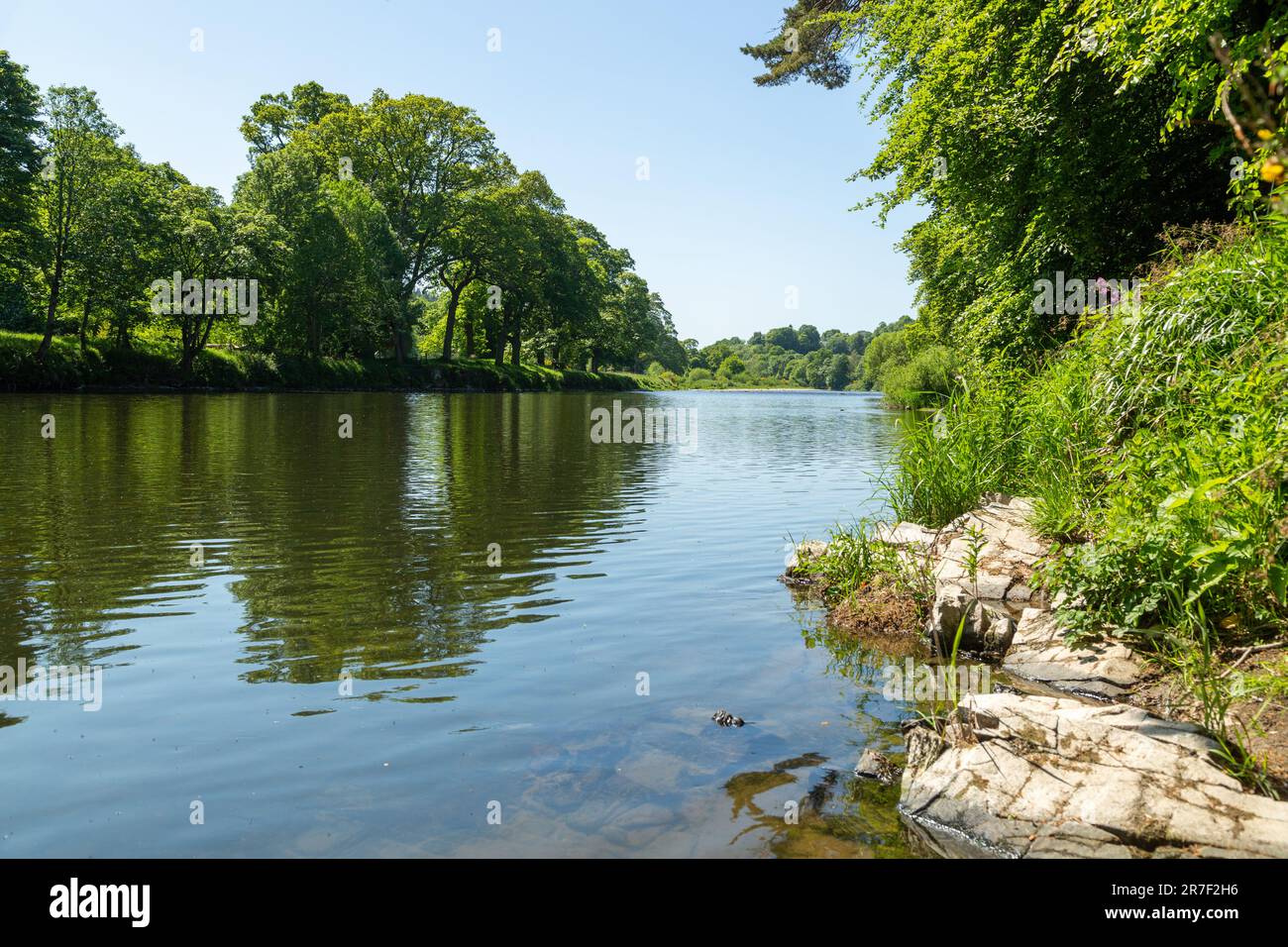 The River Tweed at Galashiels seen from the Southern Upland Way