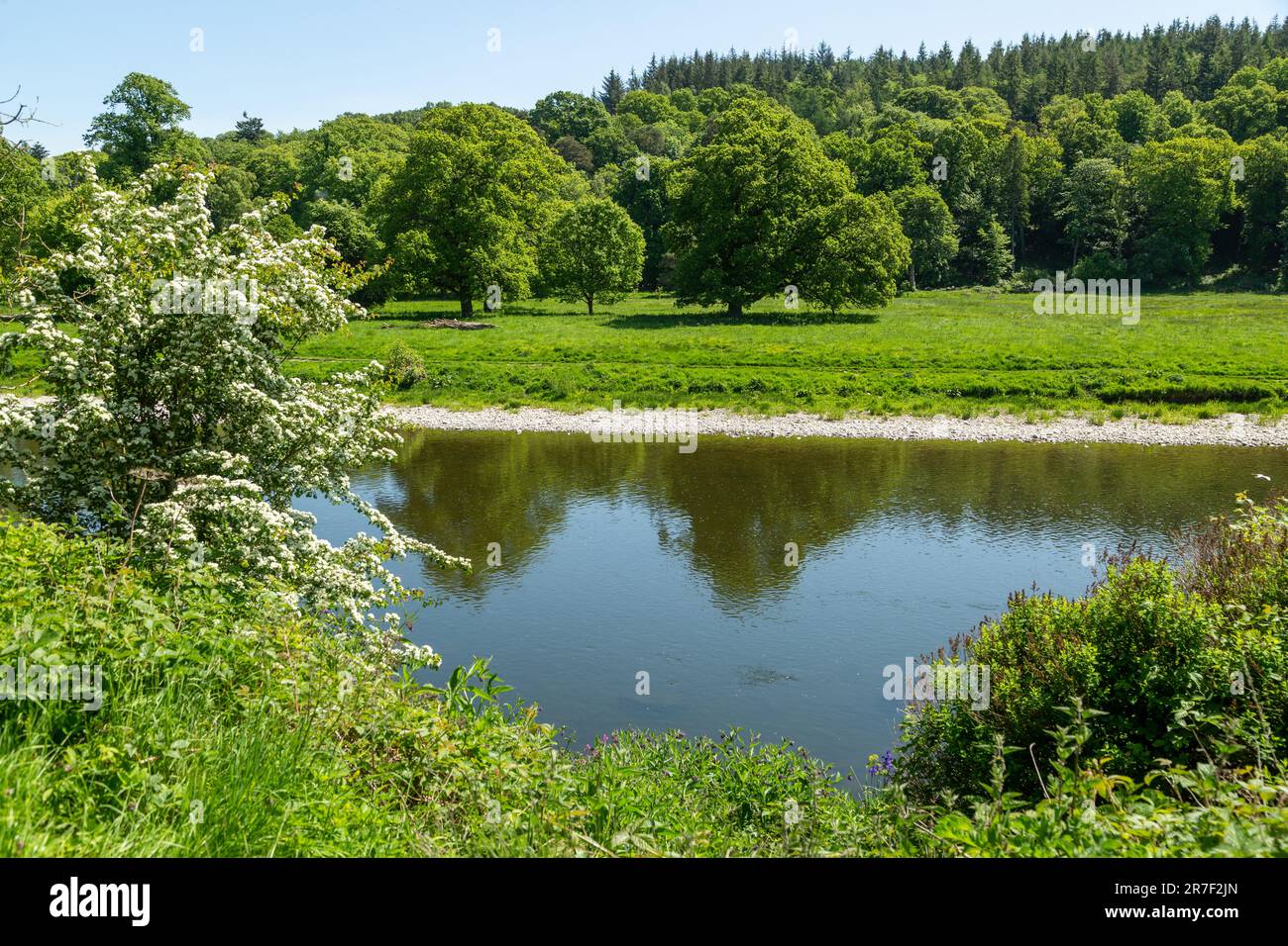 The River Tweed at Galashiels seen from the Southern Upland Way