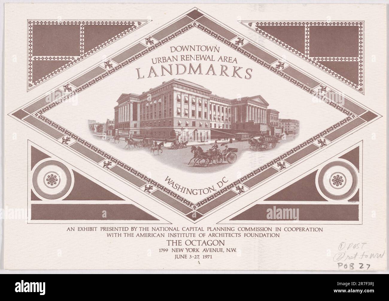 Downtown Urban Renewal Area Landmarks 1971 Stock Photo - Alamy