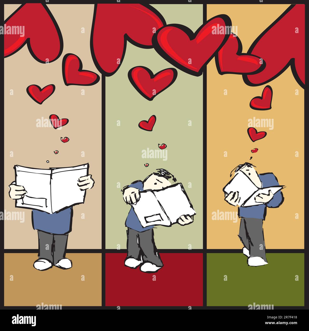 Small romantic couple gift Stock Vector Images - Alamy