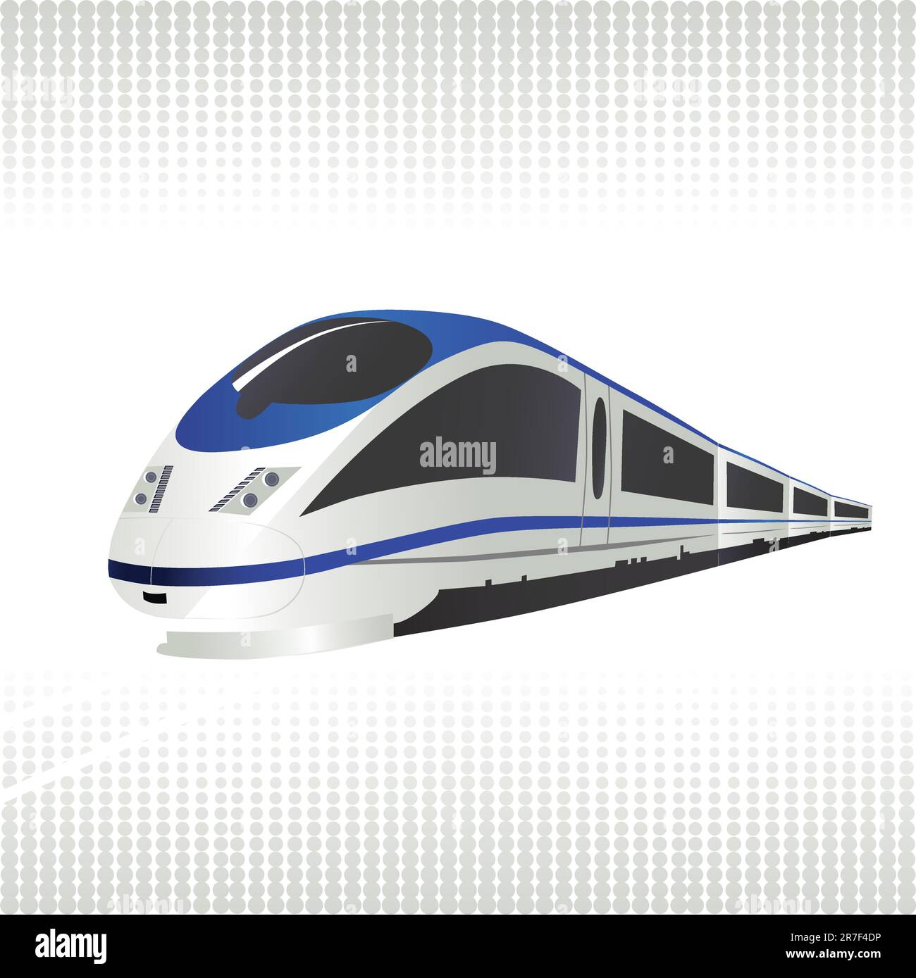 Continuous one line drawing. Modern high speed passenger commuter train.  Vector illustration Stock Vector Image & Art - Alamy