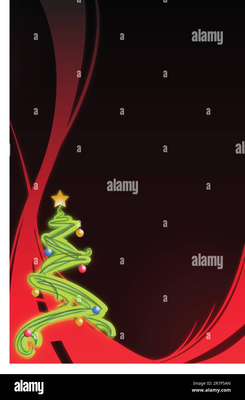 Christmas tree background. vector Stock Vector Image & Art Alamy