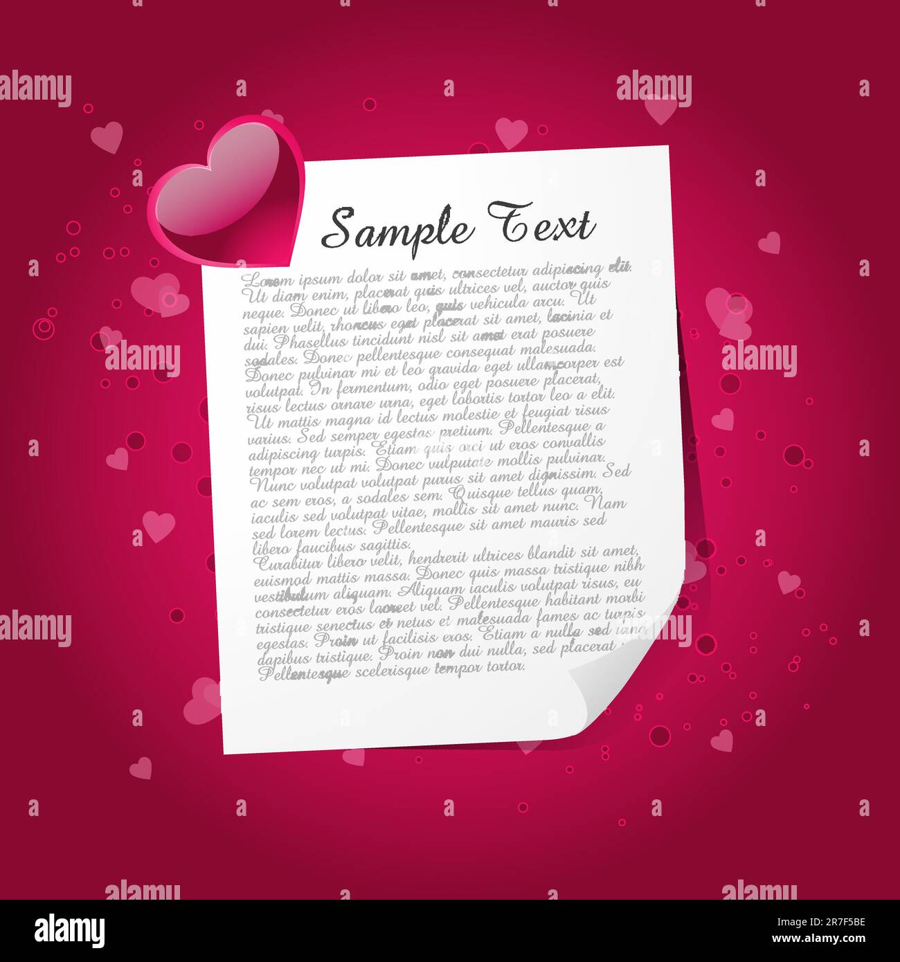 illustration of valentine card Stock Vector Image & Art - Alamy