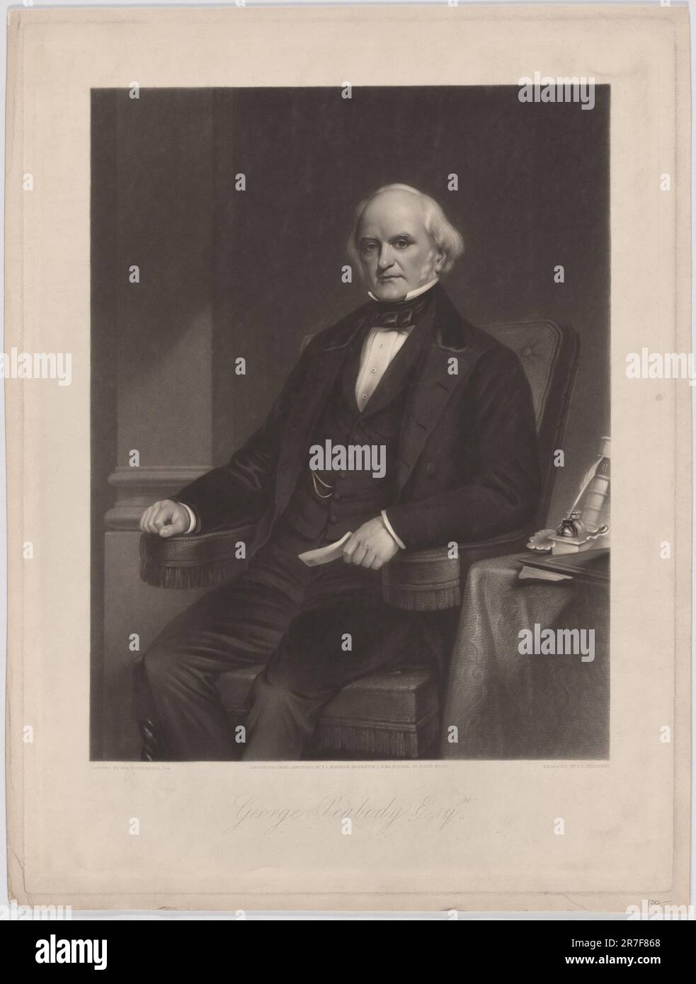 George Peabody 1869 Stock Photo