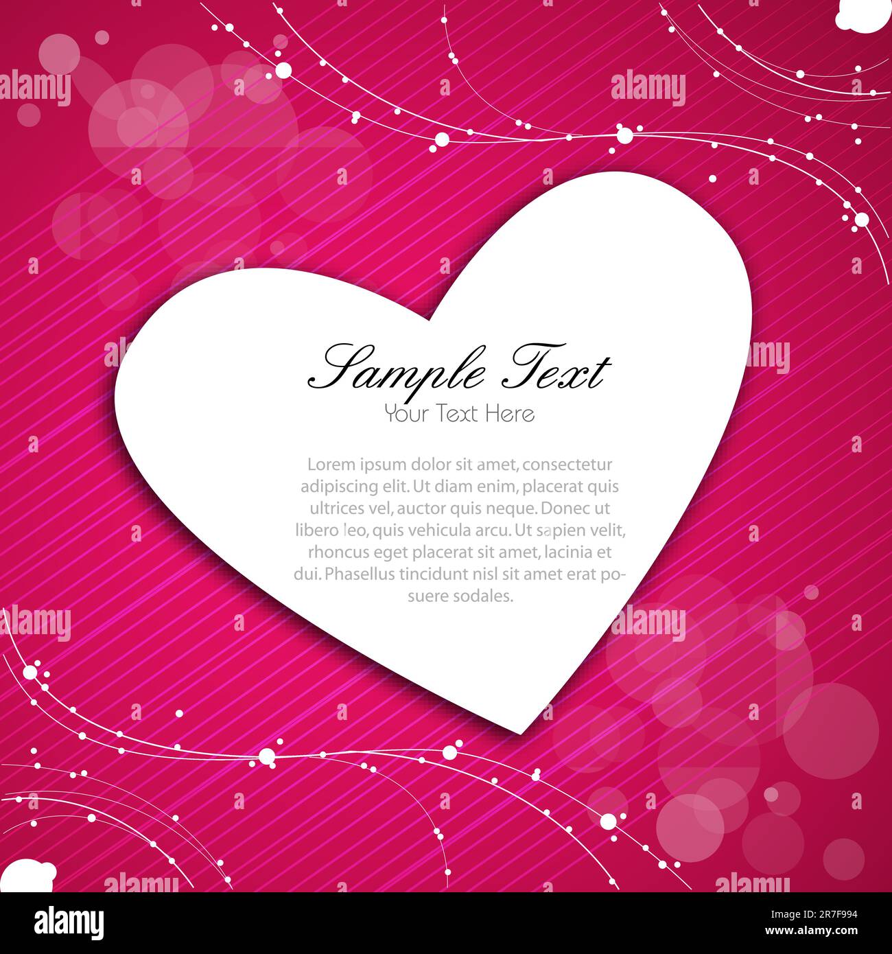 illustration of abstract valentine card Stock Vector Image & Art - Alamy