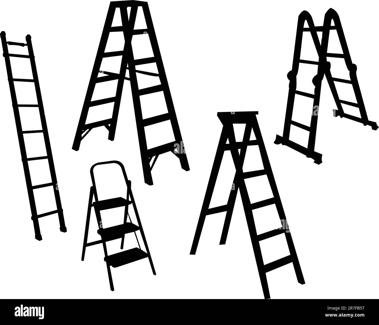 ladders collection vector Stock Vector Image & Art Alamy