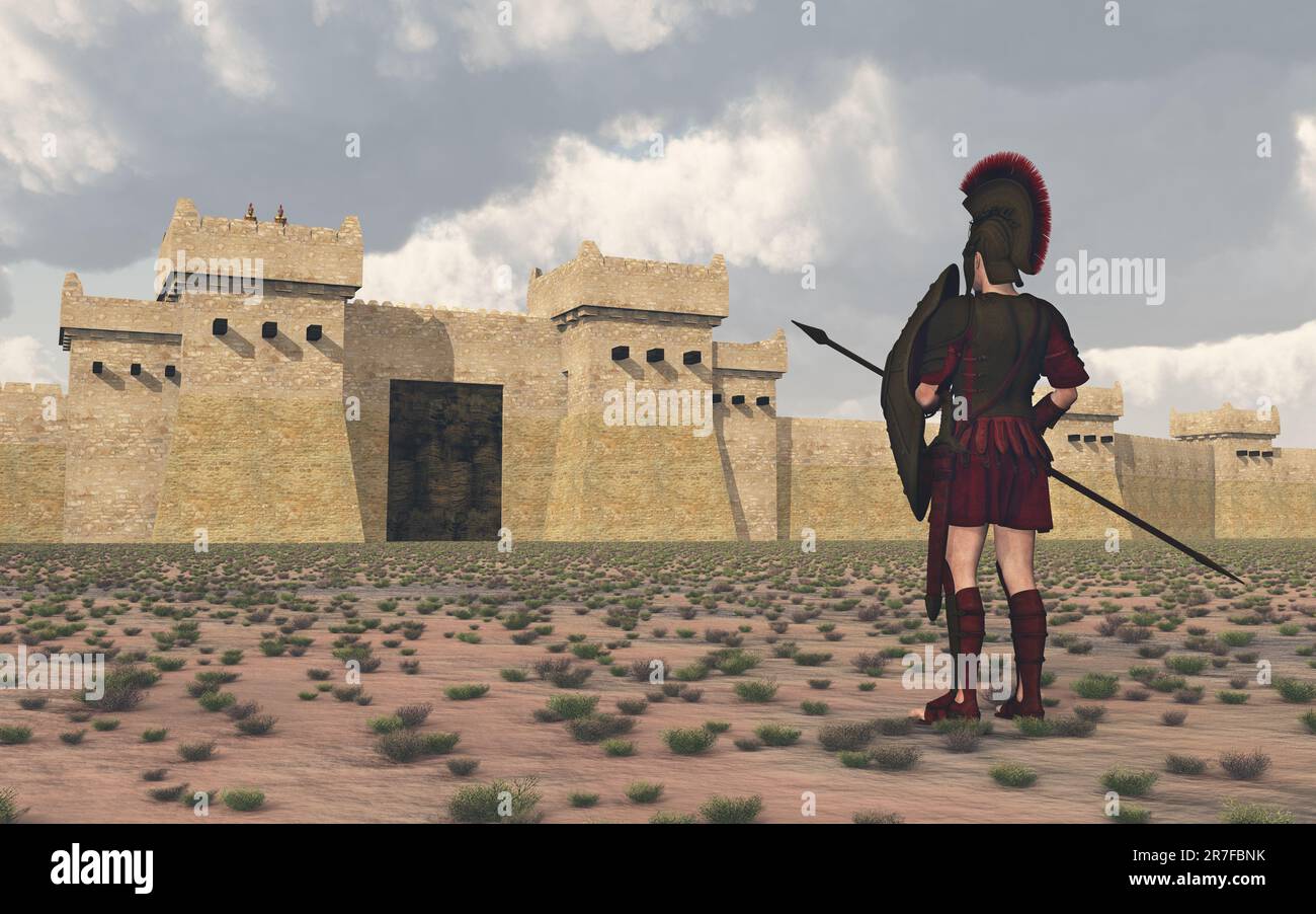The Greeks At Troy Stock Photo Alamy