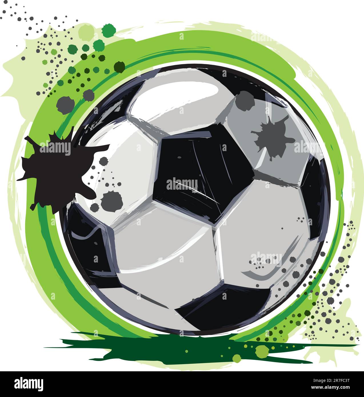 Soccer ball isolated on white background Stock Vector Image & Art - Alamy