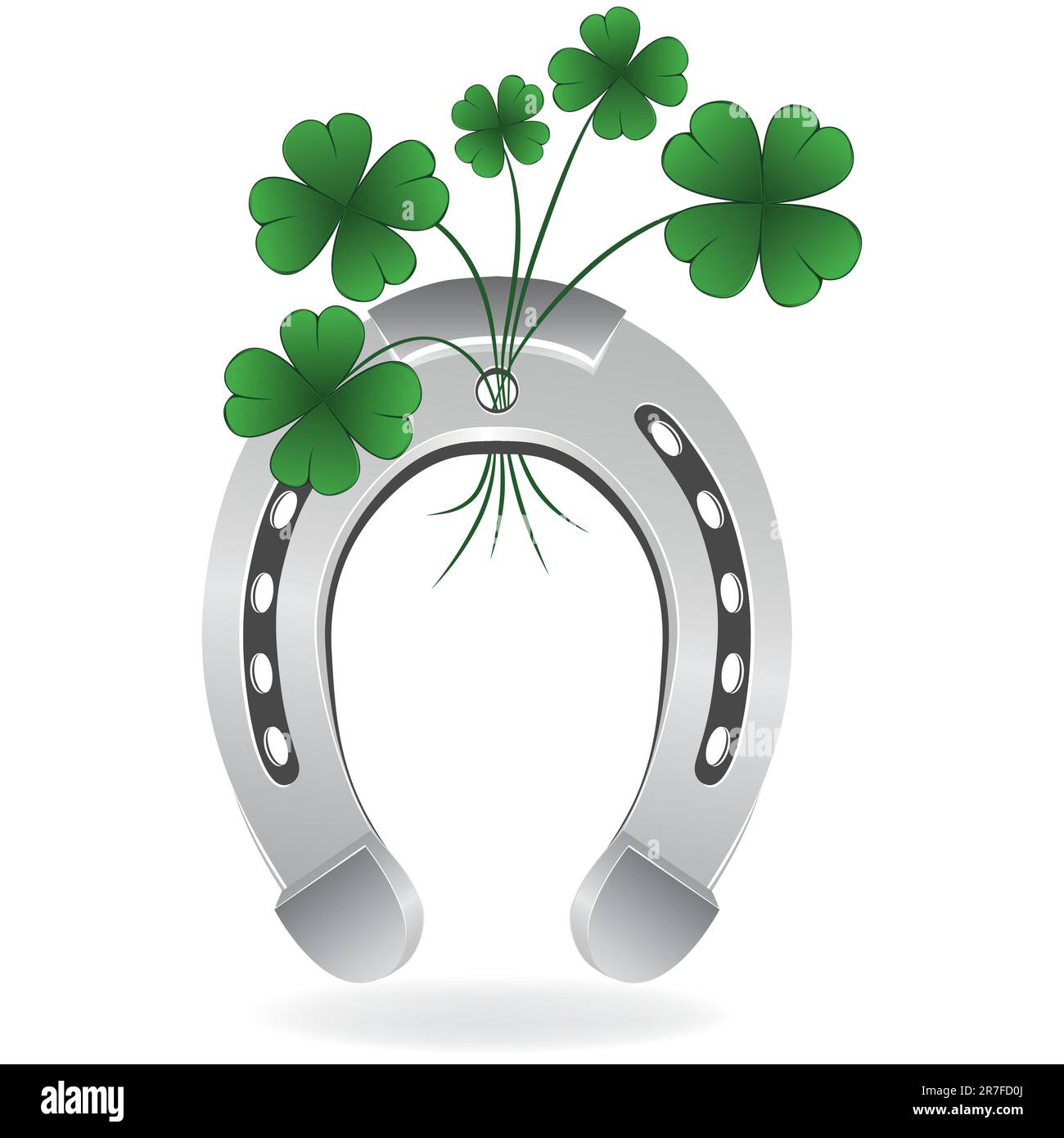 Premium Vector  Horseshoe and clover symbol of good luck and success. good  luck in your exams