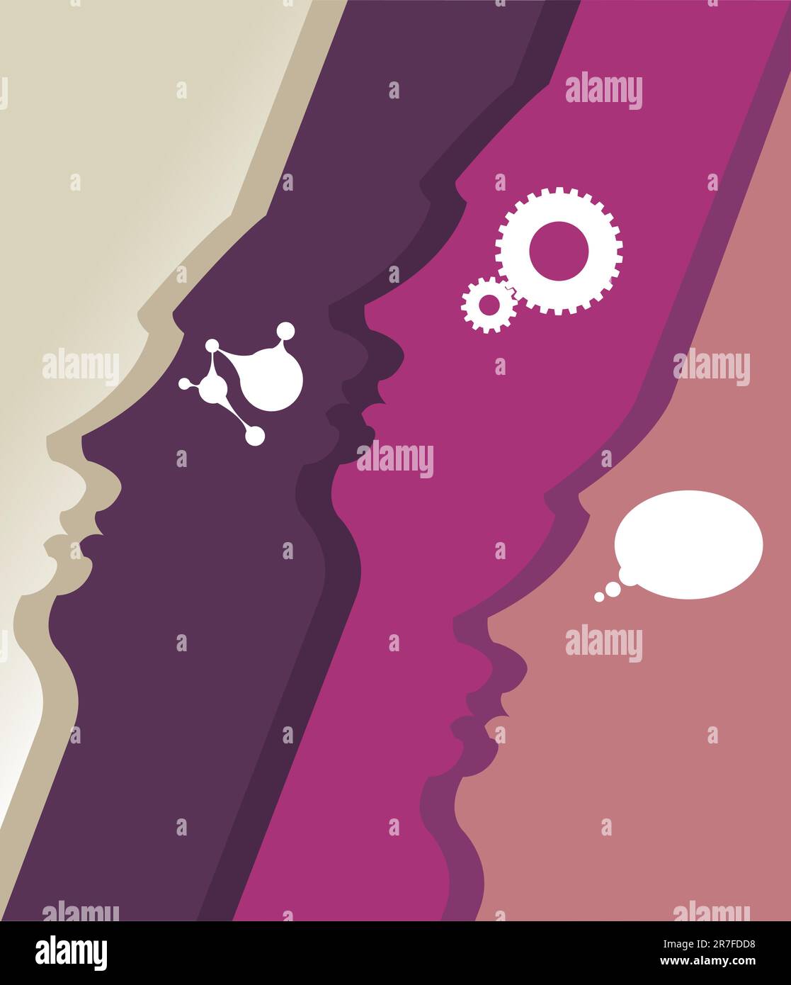 Scientific producing and thinking man stock vector image art alamy