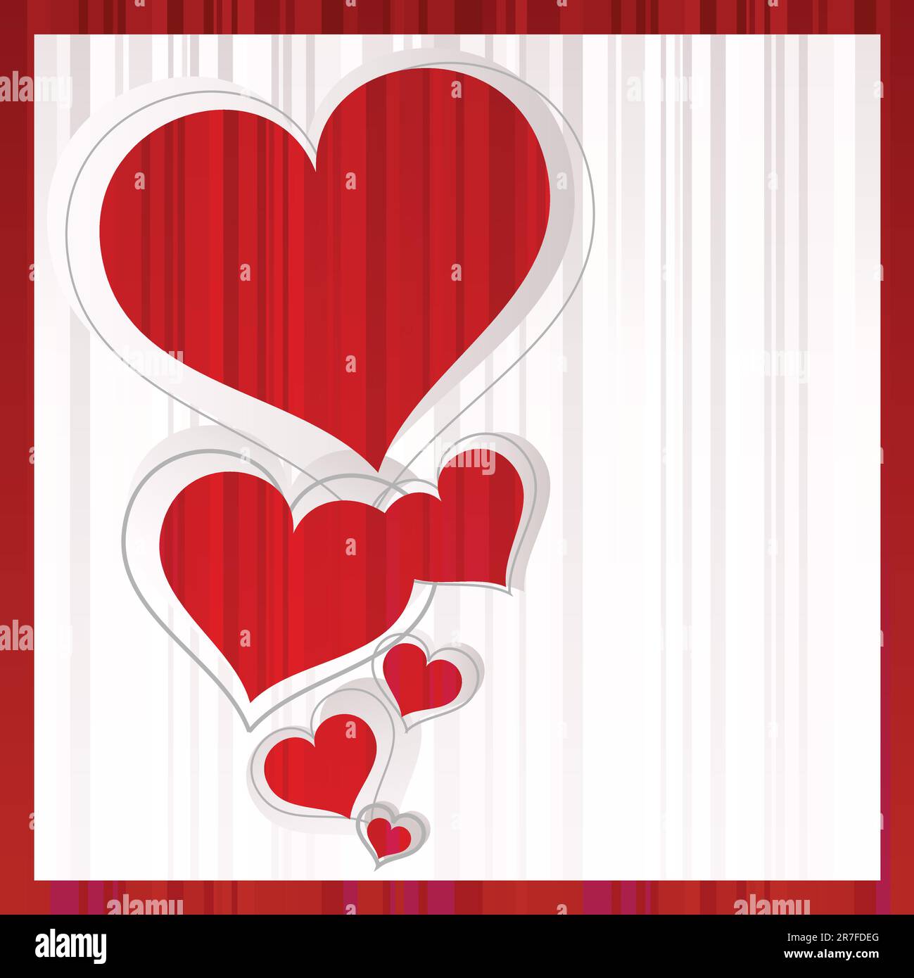 Vector illustrations - red hearts Stock Vector Image & Art - Alamy