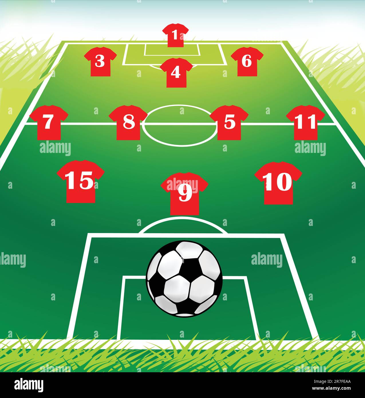 Soccer field activity Stock Vector Images - Alamy