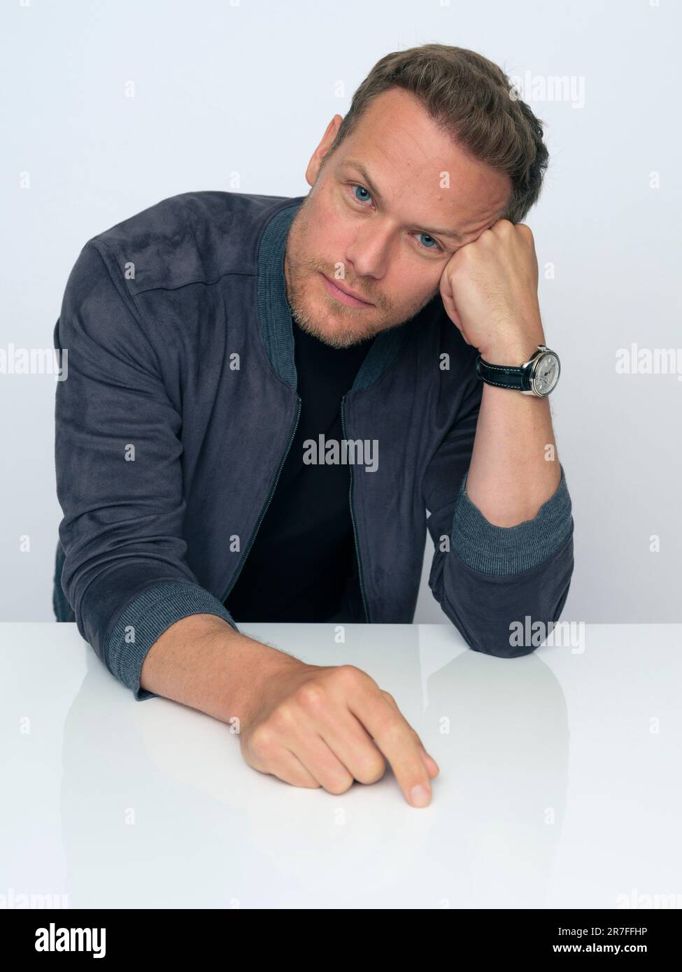 Sam Heughan poses for a portrait to promote the series "Outlander" on