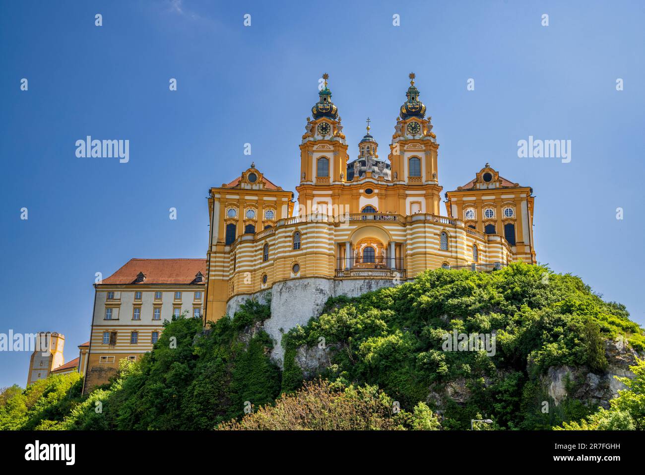 Melk Abbey From The Melk River, Austria Stock Photo - Alamy