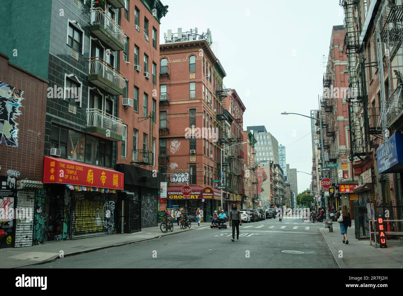 Street scene in the Lower East Side, Manhattan, New York Stock Photo