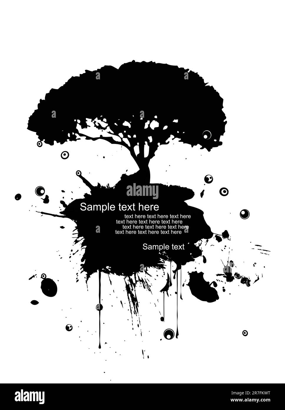 Vector illustration of a modern grunge nature Stock Vector Image & Art ...