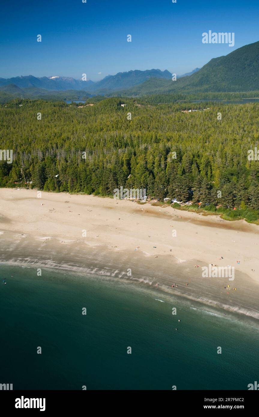 Aerial of MacKenzie Beach, Vancouver Island BC Stock Photo Alamy