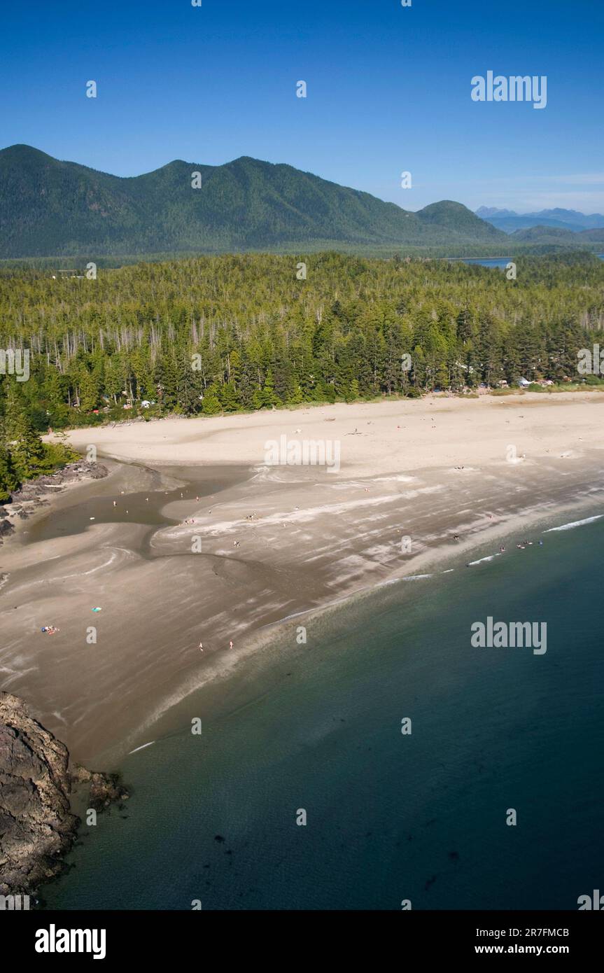 Aerial of MacKenzie Beach, Vancouver Island BC Stock Photo Alamy