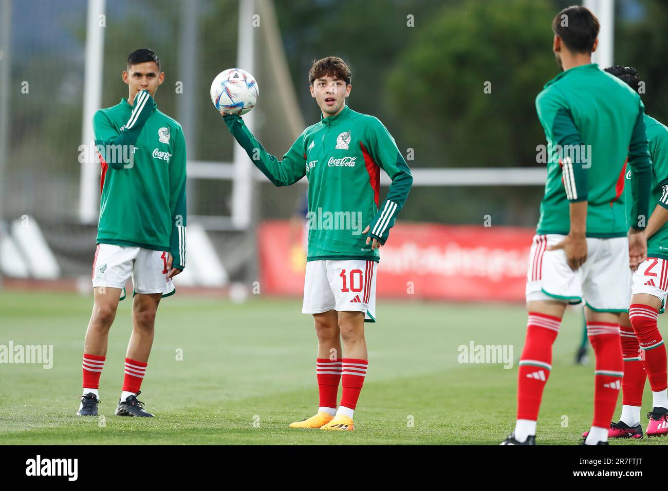 Las Rozas, Spain. 13th June, 2023. Jordan Carrillo (MEX) Football/Soccer :  Under-21 International Friendly match between U21 Spain 1-1 U21 Mexico at  the Ciudad del Futbol de Las Rozas in Las Rozas,