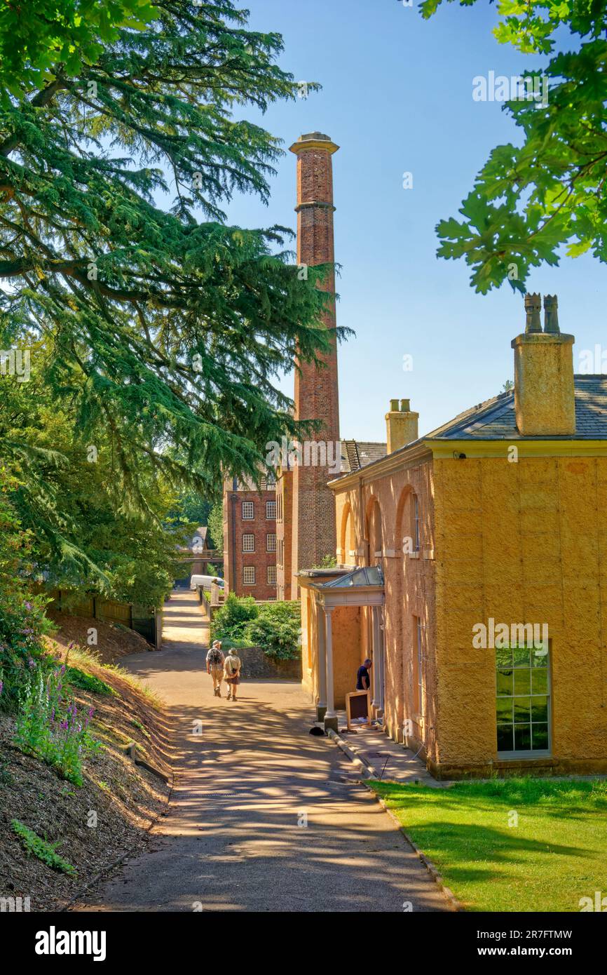 Quarry Bank House and mill at Styal in Cheshire, England. Stock Photo