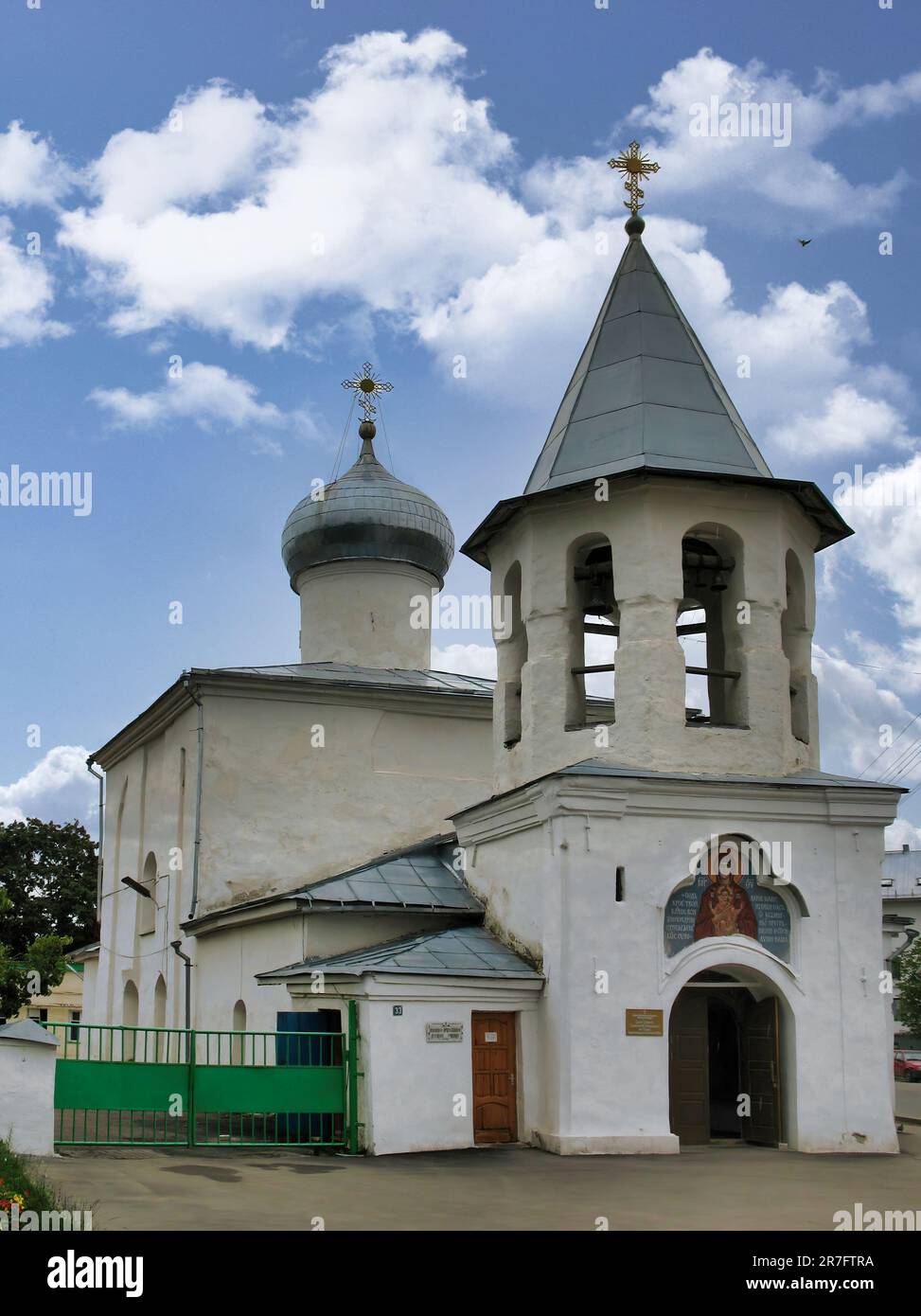 Petra i Pavla s Buya Church is a historical church in Pskov, Russia .The church was built in the 15th century and dedicated to Saints Peter and Paul Stock Photo