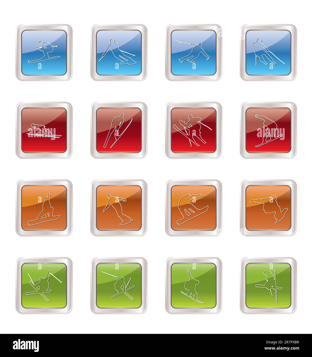 Snowboard gear vector hi-res stock photography and images - Alamy