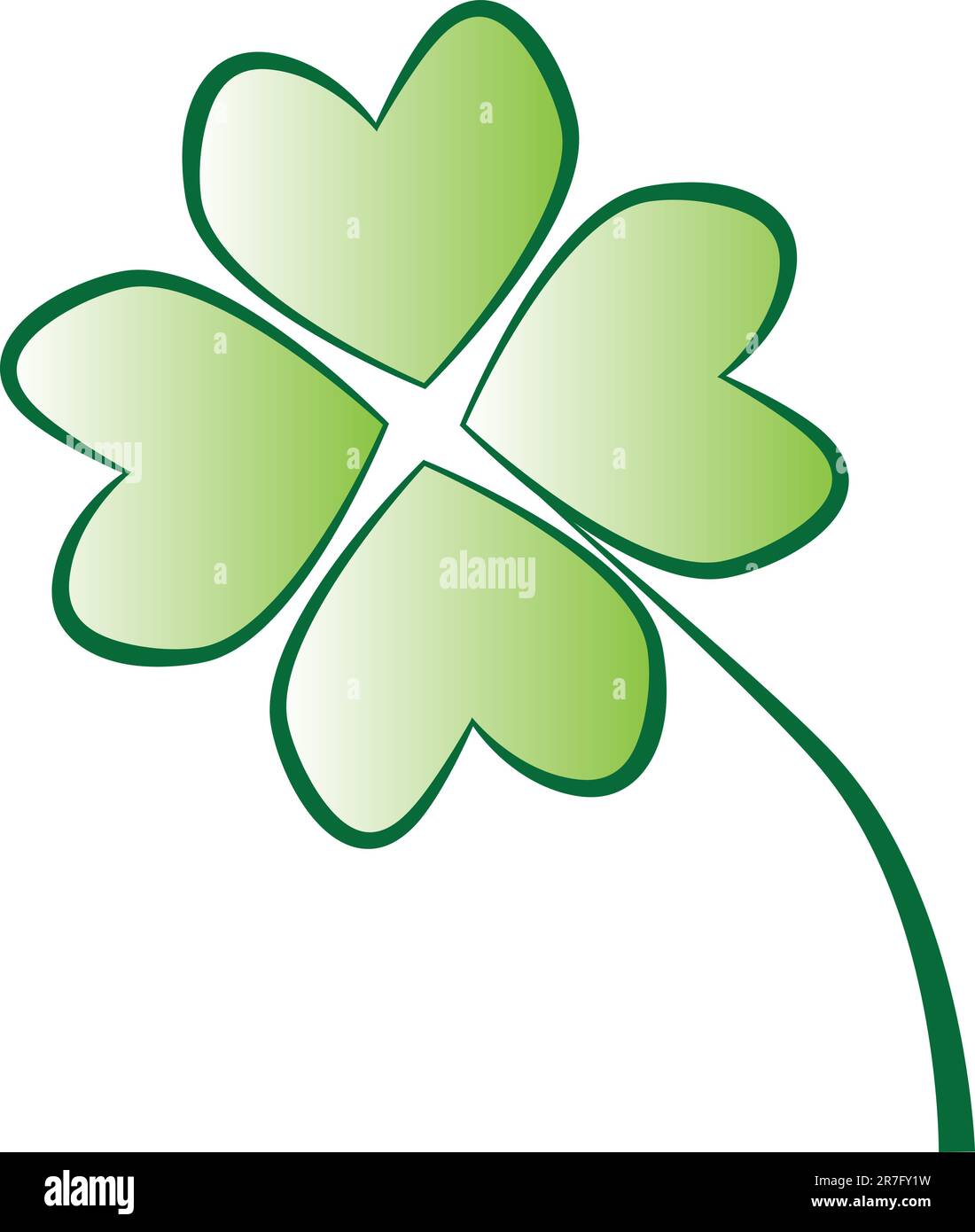 Isolated four leaf clover Stock Vector Image & Art - Alamy
