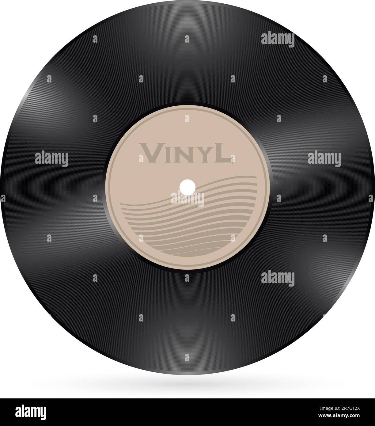 Vinyl record isolated on white. Vector illustration for design Stock ...