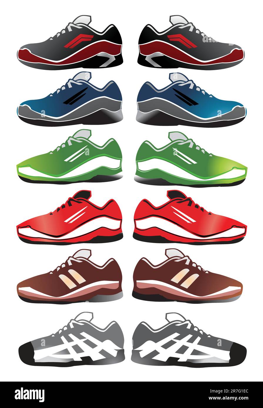 sport shoes Stock Vector