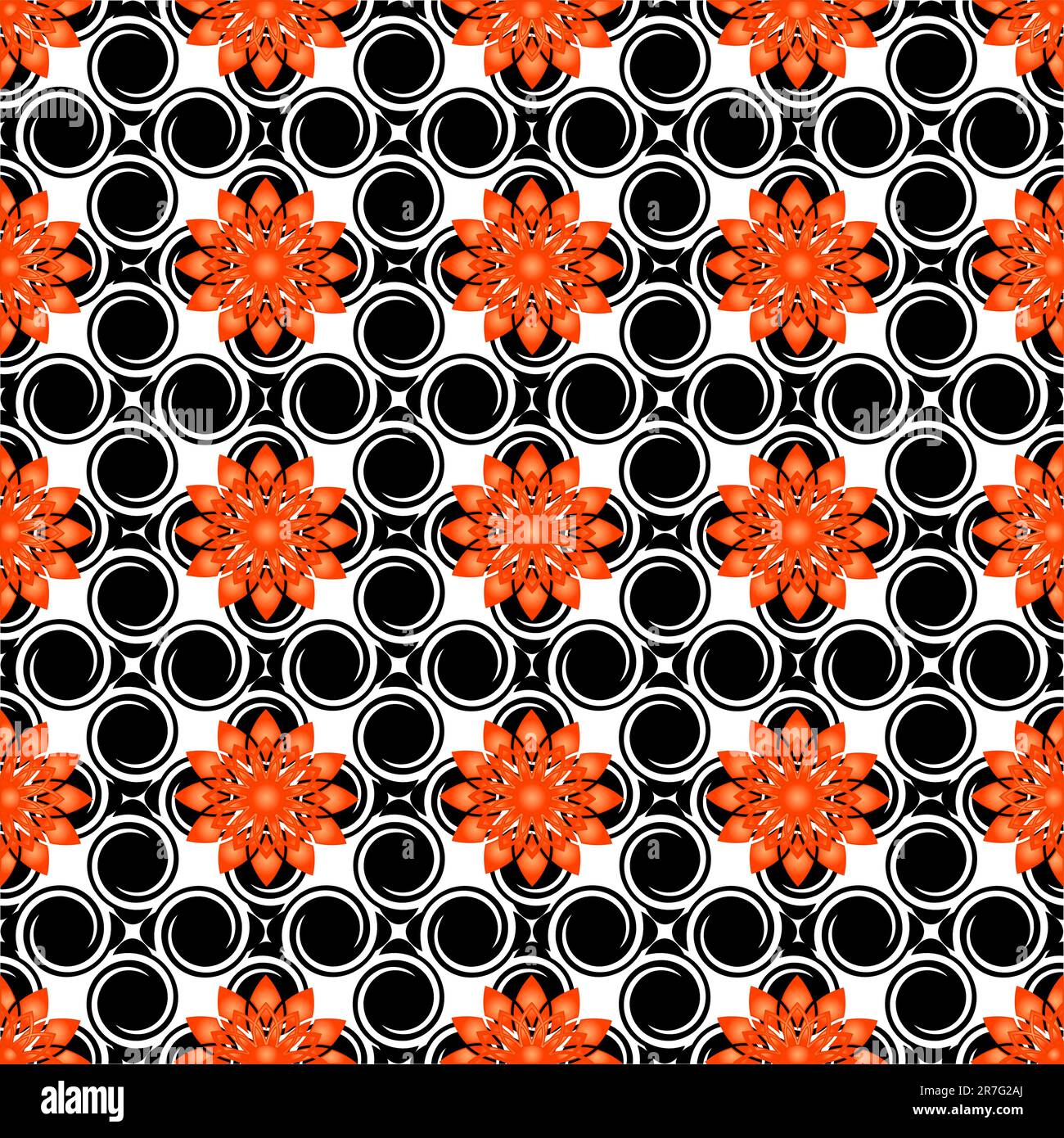 vector illustration of a floral pattern Stock Vector Image & Art - Alamy