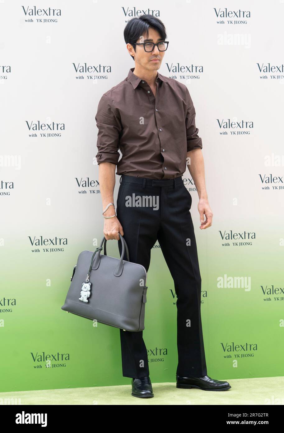 15 June 2023 – Seoul, South Korea: South Korean actor Cha Seung-won, attends a photocall for the ‘Valextra’ with YK Jeong event in Seoul, South Korea on June 15, 2023. (Photo by: Lee Young-ho/Sipa USA) Stock Photo
