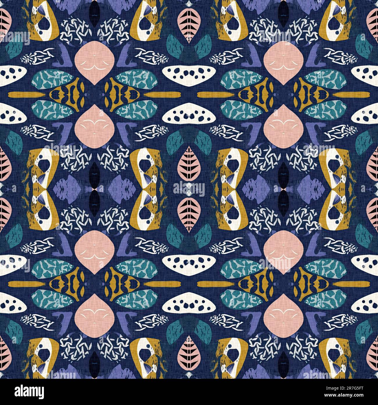 Modern patchwork grid pattern with fabric effect design. Seamless ...